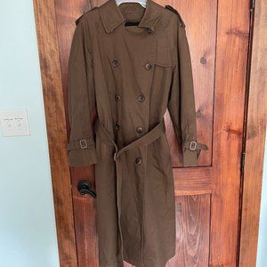 VINTAGE Brown London Fog Trench Coat With a Removable Liner
